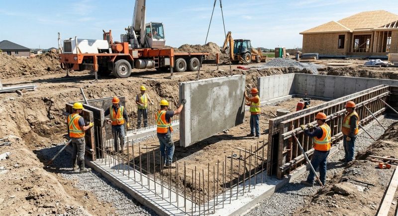Foundation Wall Pouring in Fredericksburg, VA